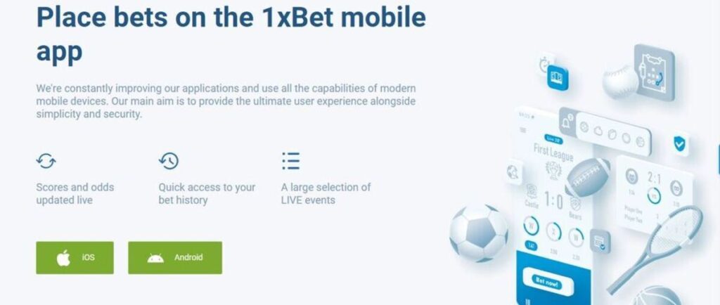 1xBet App Download for iOS